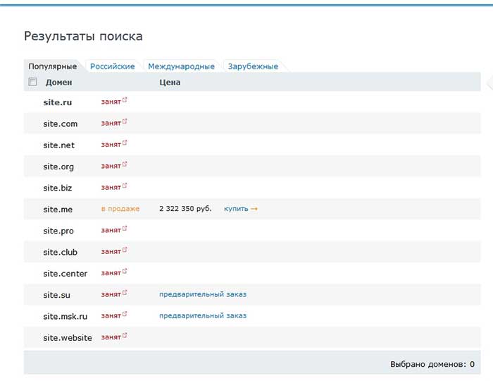 Подбор домена в сервисе nic.ru. Как зарегистрировать домен - советы и рекомендации?