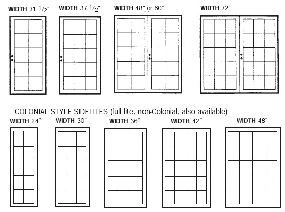 What is standard door width