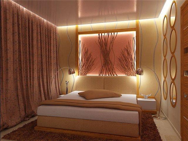  Дизайнерские приемы для отделки потолков в спальнях