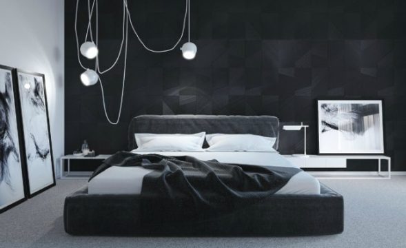 Современный дизайн интерьера спальни 12 кв. метров