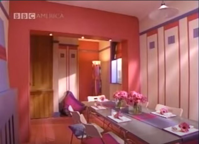 AS GARISH AS IT GETS: This statement dining-room makeover left even the presenters shocked. Contestants Jenny and John wanted their dark and slightly dingy dining room to be brightened up, but insisted on nothing ¿too garish¿. Bright purple and pink it was, then! Presenter Carol Smillie said: ¿It¿s quite an emotive colour,¿ and Jenny and John added: ¿It¿s wild! Flipping heck ... I don¿t hate it¿