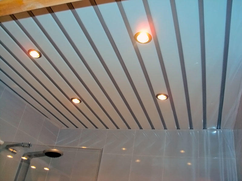 Основополагающим критерием при выборе светильника для реечного потолка является влагостойкость