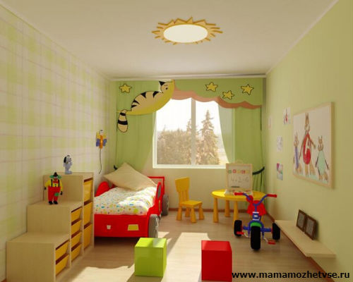 Оформление игровой зоны в детской комнате 10