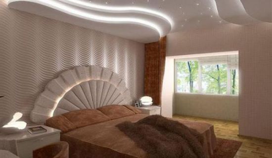 Многоуровневые системы позволяют создать атмосферу роскоши в вашей спальне