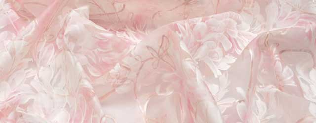 Silk organza fabric